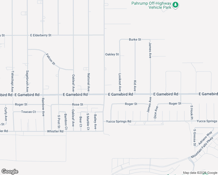 map of restaurants, bars, coffee shops, grocery stores, and more near 3921 Malibou Avenue in Pahrump