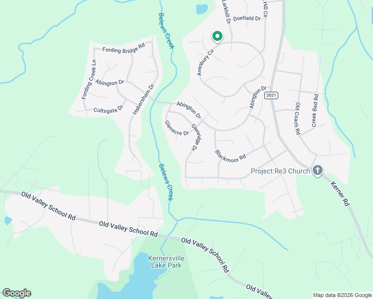 map of restaurants, bars, coffee shops, grocery stores, and more near 1808 Glenridge Dr in Kernersville