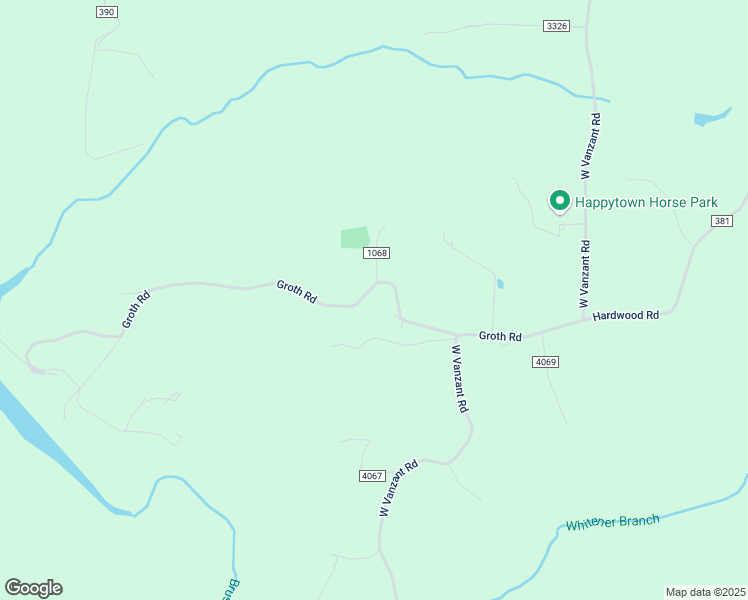 map of restaurants, bars, coffee shops, grocery stores, and more near 20453 Groth Road in Springdale
