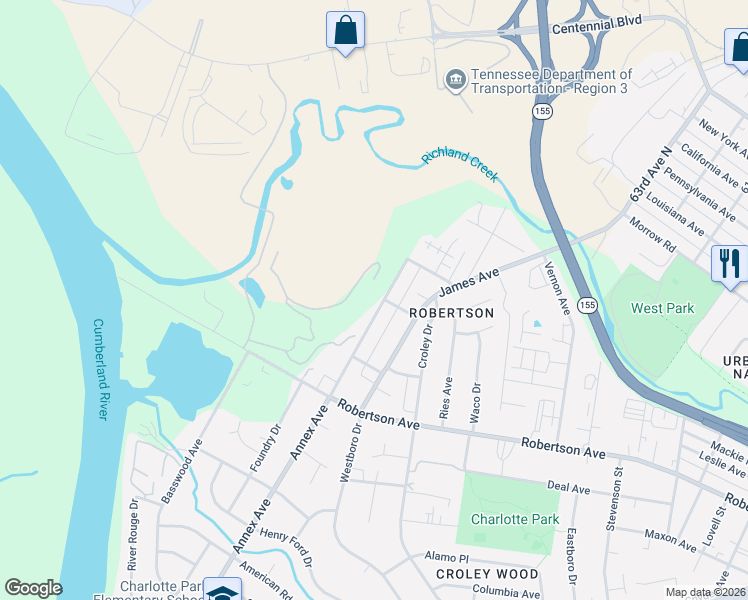 map of restaurants, bars, coffee shops, grocery stores, and more near 637 Annex Avenue in Nashville