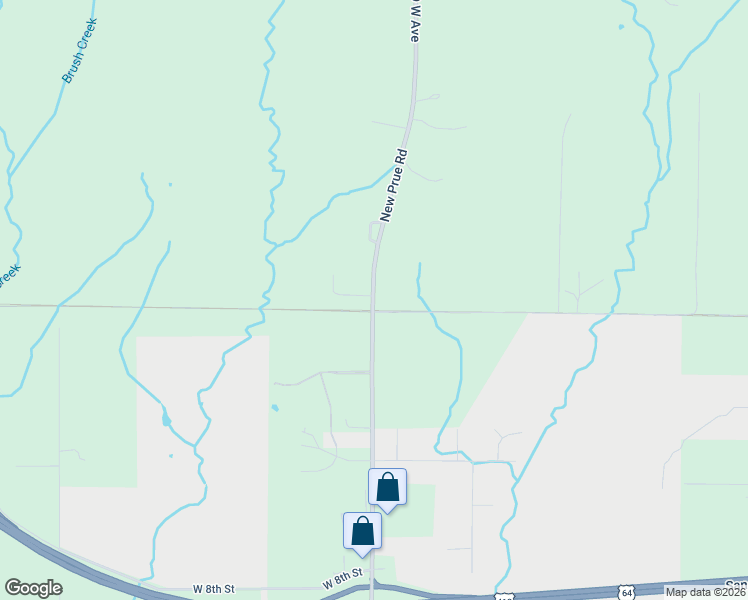 map of restaurants, bars, coffee shops, grocery stores, and more near 31 North 209th West Avenue in Sand Springs