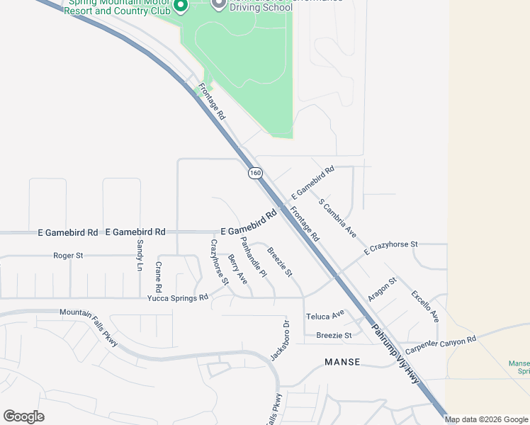 map of restaurants, bars, coffee shops, grocery stores, and more near 3900 Frontage Road in Pahrump