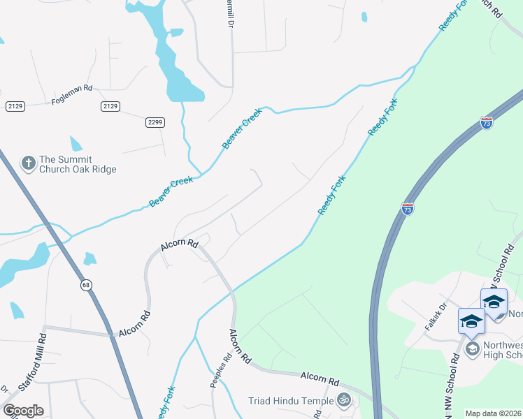 map of restaurants, bars, coffee shops, grocery stores, and more near 5811 Crutchfield Farm Road in Oak Ridge