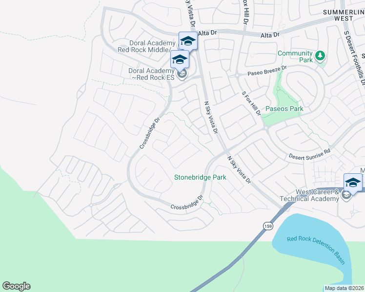 map of restaurants, bars, coffee shops, grocery stores, and more near 12355 Aster Hills Avenue in Las Vegas