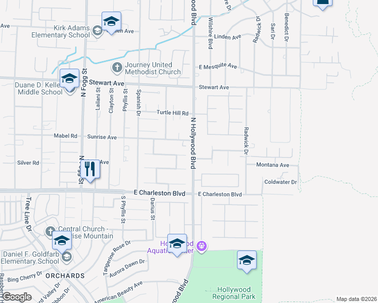 map of restaurants, bars, coffee shops, grocery stores, and more near 6680 Isolated Avenue in Las Vegas