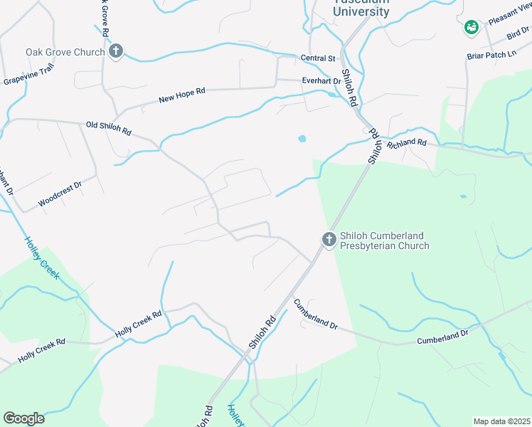 map of restaurants, bars, coffee shops, grocery stores, and more near 1751 Old Shiloh Road in Greeneville