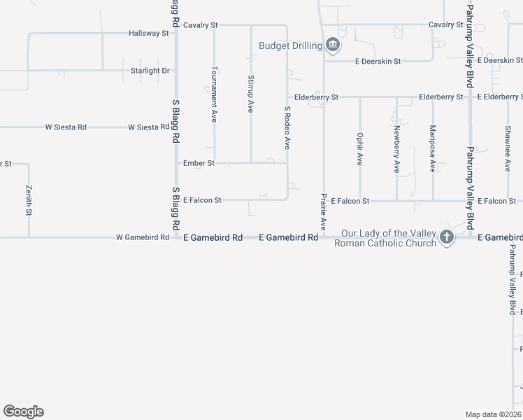map of restaurants, bars, coffee shops, grocery stores, and more near 291 East Falcon Street in Pahrump