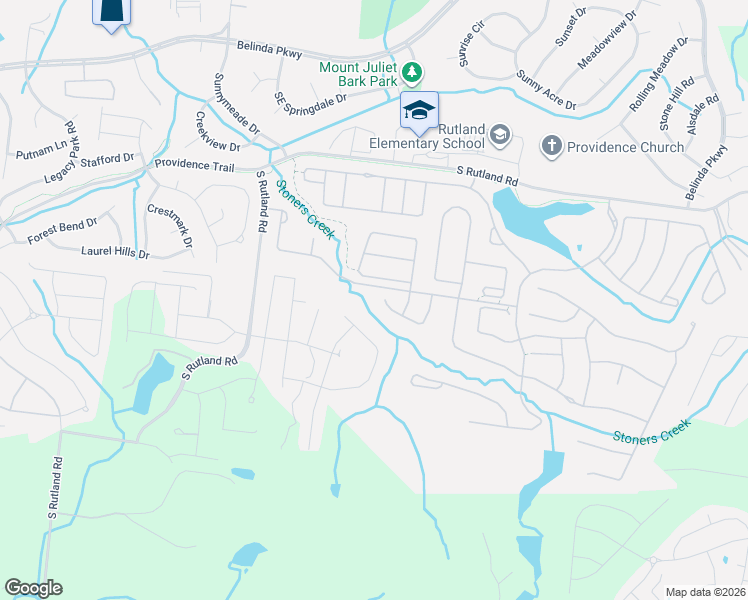 map of restaurants, bars, coffee shops, grocery stores, and more near 227 Citadel Drive in Mt. Juliet