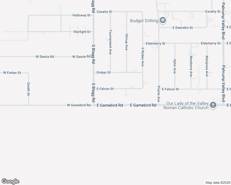 map of restaurants, bars, coffee shops, grocery stores, and more near 171 East Falcon Street in Pahrump