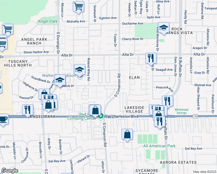 map of restaurants, bars, coffee shops, grocery stores, and more near 8152 Autumn Star Avenue in Las Vegas