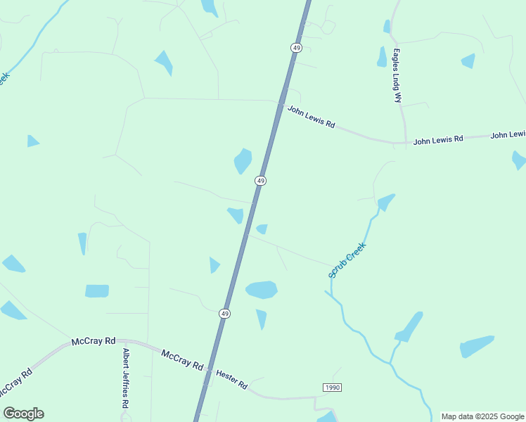map of restaurants, bars, coffee shops, grocery stores, and more near 2973 North Carolina 49 in Burlington