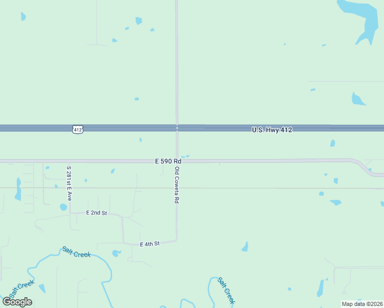 map of restaurants, bars, coffee shops, grocery stores, and more near 30905 South 4130 Road in Catoosa