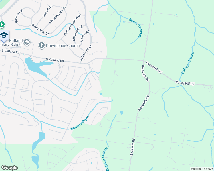 map of restaurants, bars, coffee shops, grocery stores, and more near 2996 South Rutland Road in Mt. Juliet