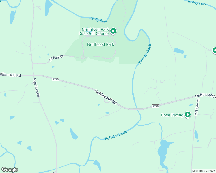 map of restaurants, bars, coffee shops, grocery stores, and more near 3501 Huffine Mill Road in Gibsonville