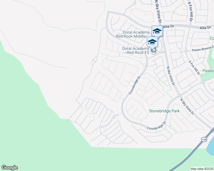 map of restaurants, bars, coffee shops, grocery stores, and more near Unnamed Road in Las Vegas