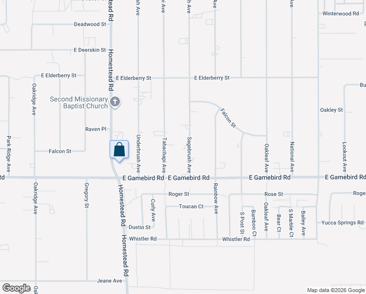 map of restaurants, bars, coffee shops, grocery stores, and more near 3860 Sagebrush Avenue in Pahrump