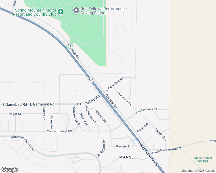 map of restaurants, bars, coffee shops, grocery stores, and more near 6040 East Gamebird Road in Pahrump