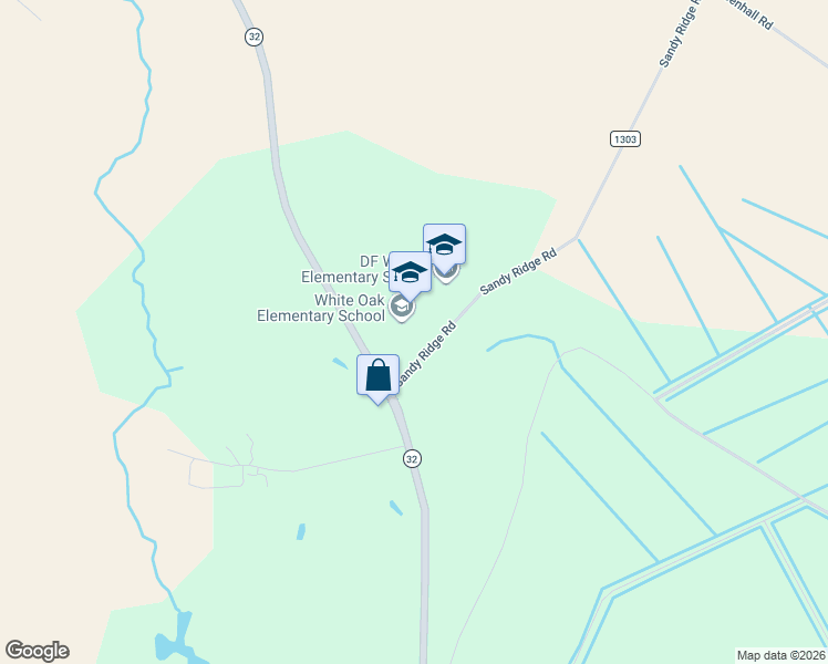 map of restaurants, bars, coffee shops, grocery stores, and more near 111 Sandy Ridge Road in Edenton
