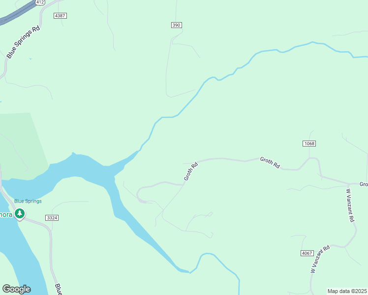 map of restaurants, bars, coffee shops, grocery stores, and more near 19970 Groth Road in Springdale