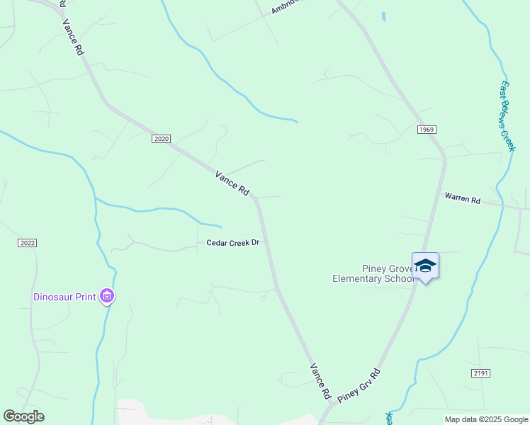 map of restaurants, bars, coffee shops, grocery stores, and more near 8105 Vance Road in Kernersville