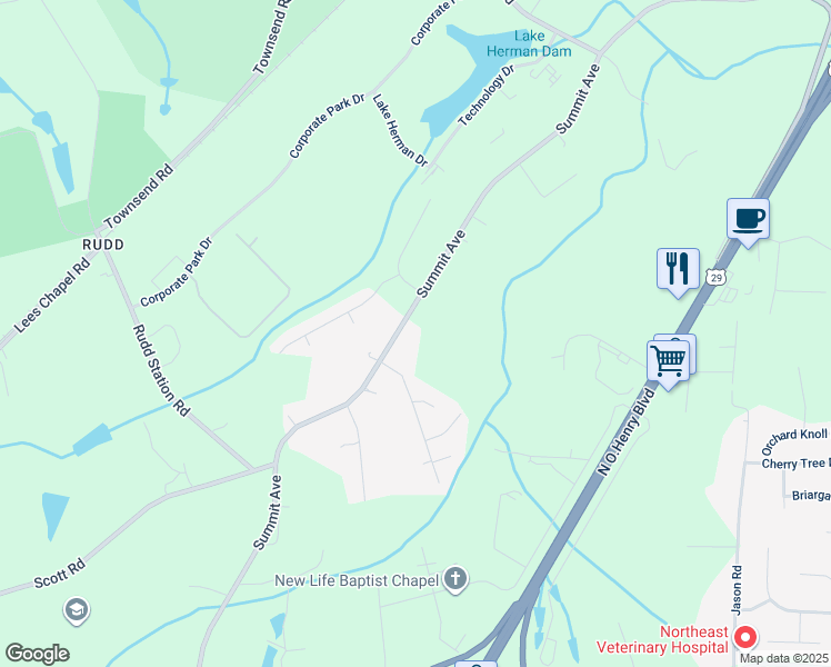 map of restaurants, bars, coffee shops, grocery stores, and more near 5724 Summit Avenue in Browns Summit