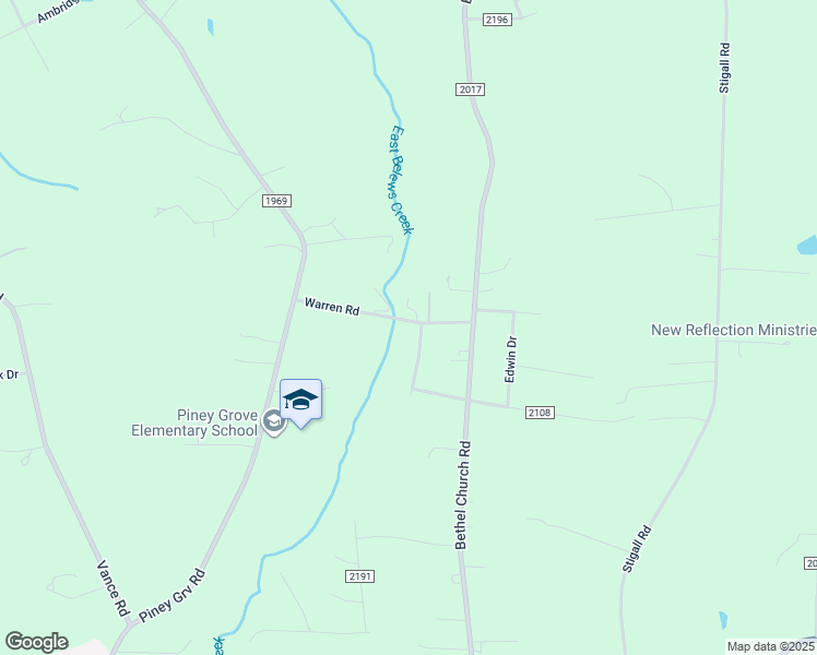 map of restaurants, bars, coffee shops, grocery stores, and more near 9228 Warren Road in Kernersville