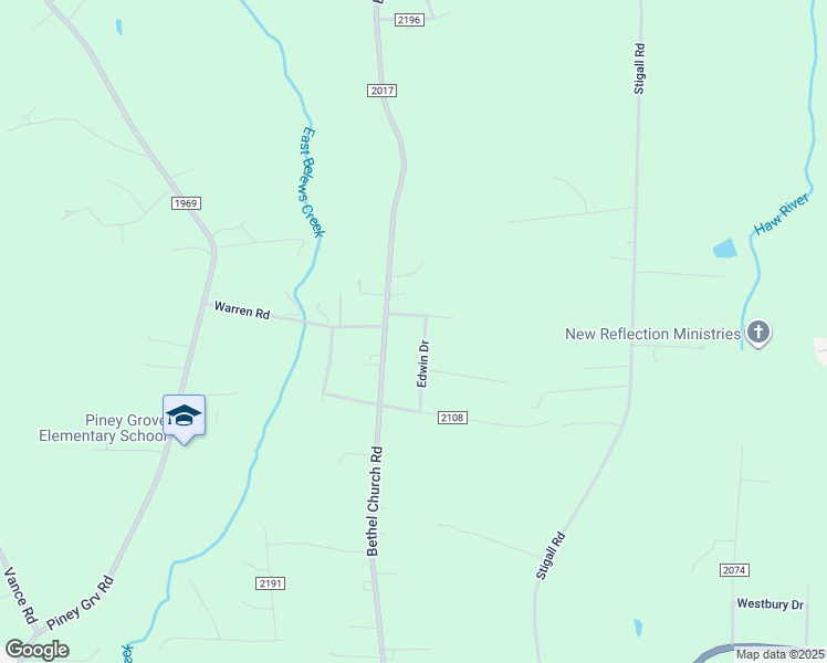 map of restaurants, bars, coffee shops, grocery stores, and more near 2786 Edwin Drive in Kernersville