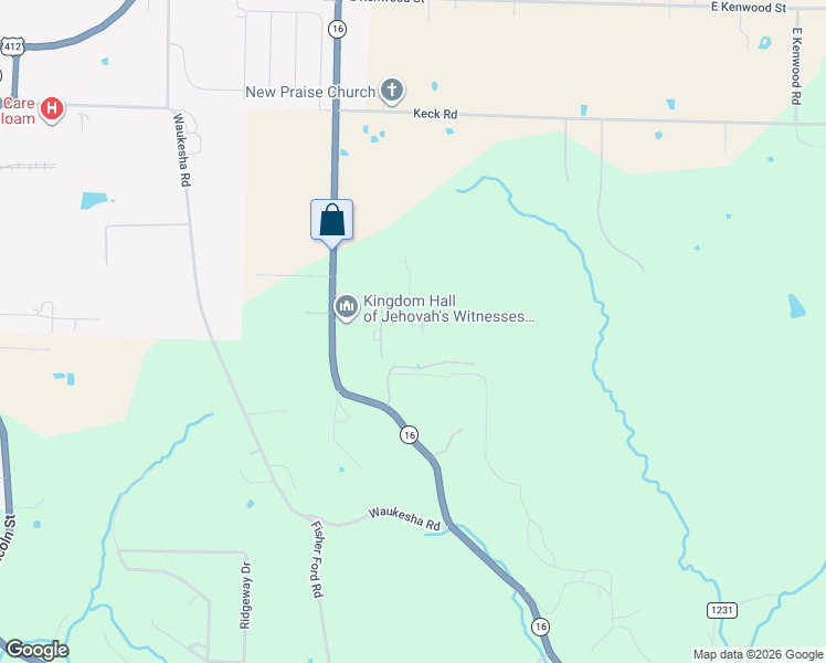 map of restaurants, bars, coffee shops, grocery stores, and more near 17262 Heavy Chevy Road in Siloam Springs