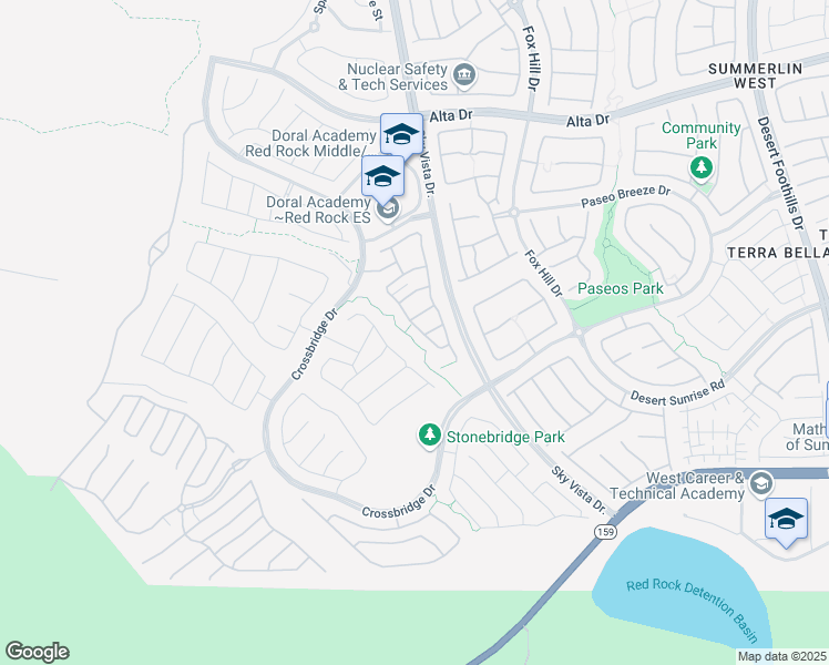 map of restaurants, bars, coffee shops, grocery stores, and more near 737 Foreign Reef Way in Las Vegas