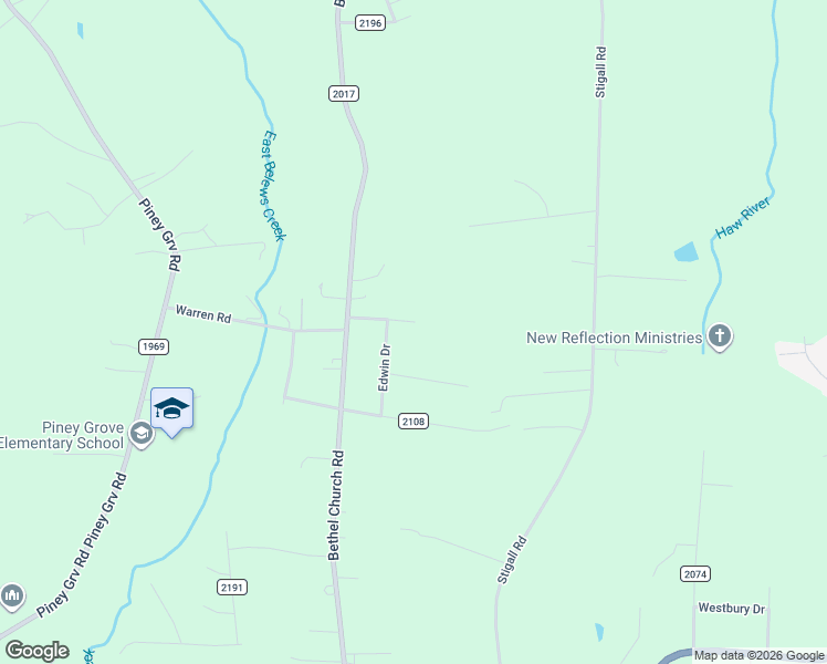 map of restaurants, bars, coffee shops, grocery stores, and more near 9470 Durango Drive in Kernersville