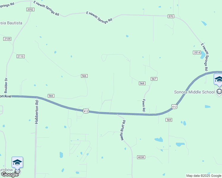 map of restaurants, bars, coffee shops, grocery stores, and more near 2499 Tulip Tree Drive in Springdale