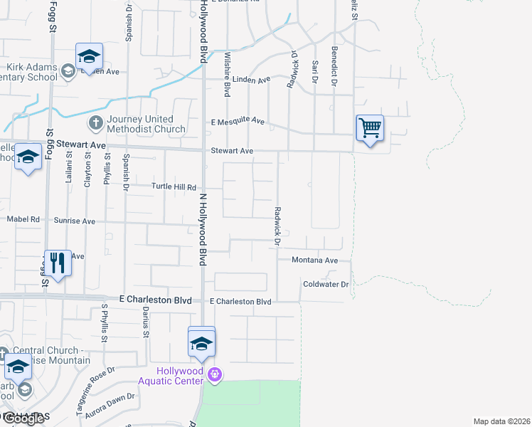 map of restaurants, bars, coffee shops, grocery stores, and more near 6860 Vintage Highlands Lane in Las Vegas