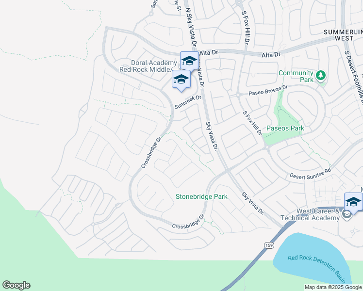 map of restaurants, bars, coffee shops, grocery stores, and more near 758 Spirit Lake Street in Las Vegas