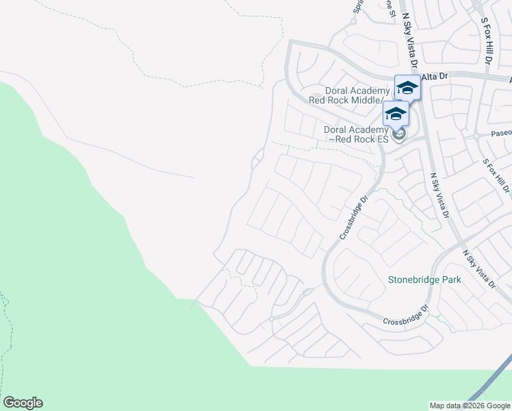 map of restaurants, bars, coffee shops, grocery stores, and more near Willits Street in Las Vegas