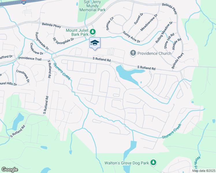 map of restaurants, bars, coffee shops, grocery stores, and more near 113 Navy Cir in Mt Juliet