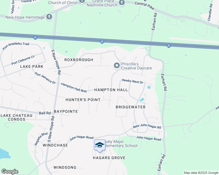 map of restaurants, bars, coffee shops, grocery stores, and more near 5656 Chestnutwood Trail in Nashville