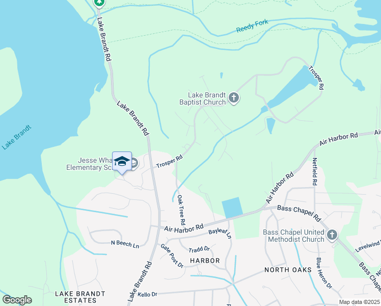 map of restaurants, bars, coffee shops, grocery stores, and more near 1963 Trosper Road in Greensboro