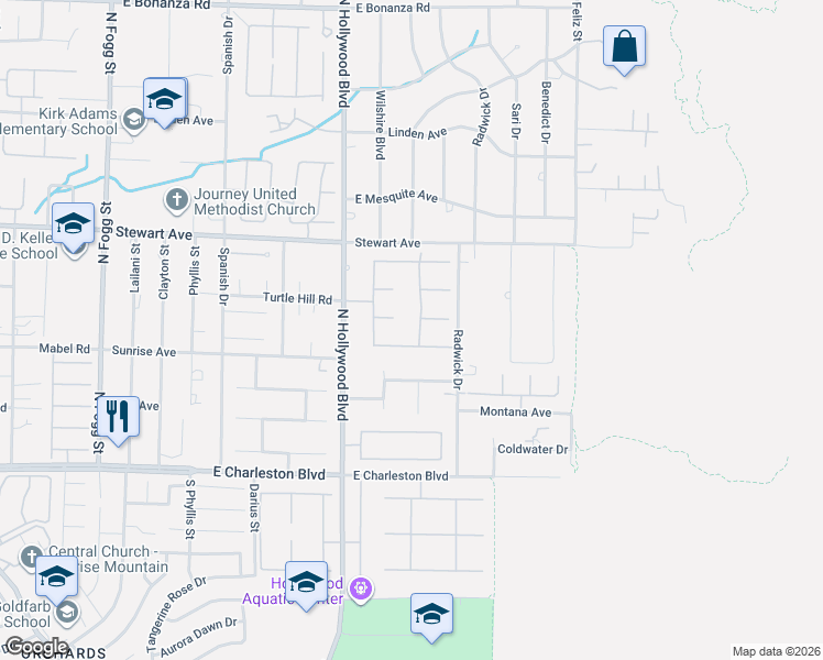 map of restaurants, bars, coffee shops, grocery stores, and more near 6820 Vintage Highlands Lane in Las Vegas