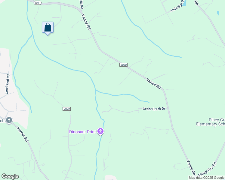 map of restaurants, bars, coffee shops, grocery stores, and more near 2855 Hendrix View Lane in Kernersville