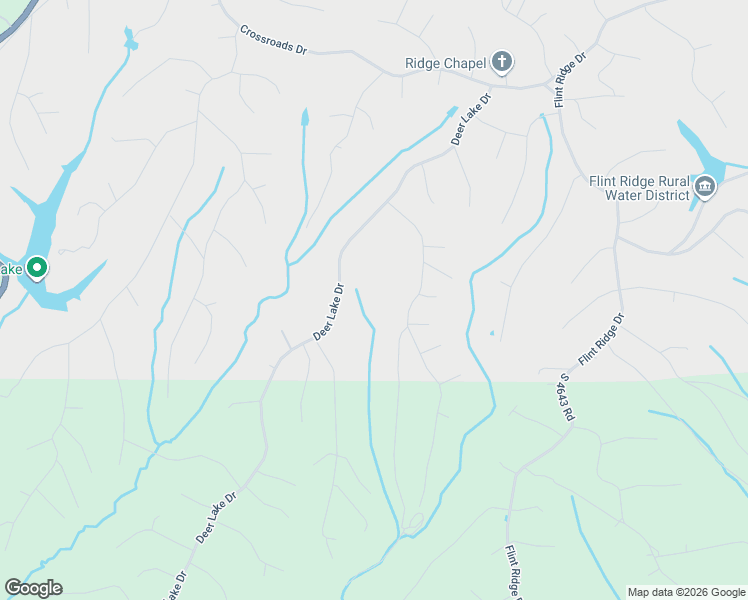 map of restaurants, bars, coffee shops, grocery stores, and more near 424 Deer Lake Drive in Colcord