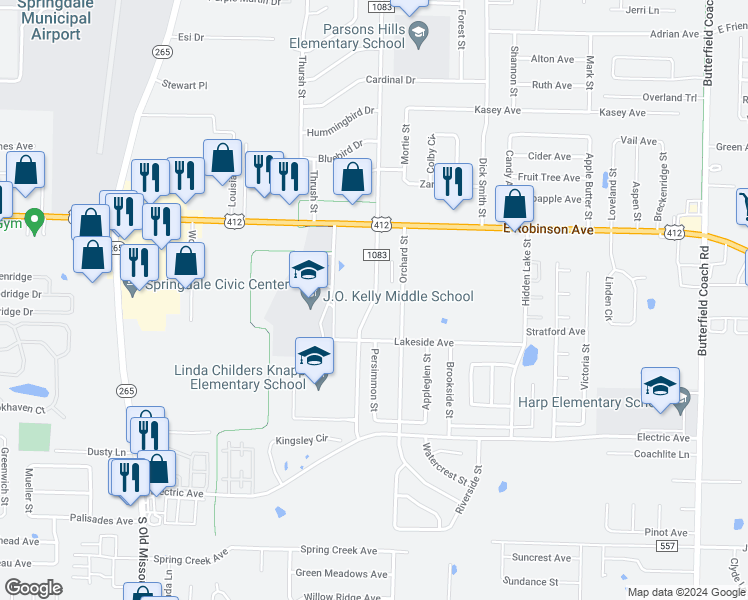 map of restaurants, bars, coffee shops, grocery stores, and more near in Washington