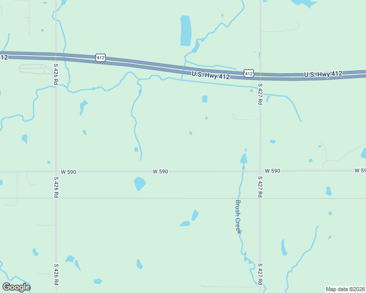 map of restaurants, bars, coffee shops, grocery stores, and more near 8350 West 590 in Inola