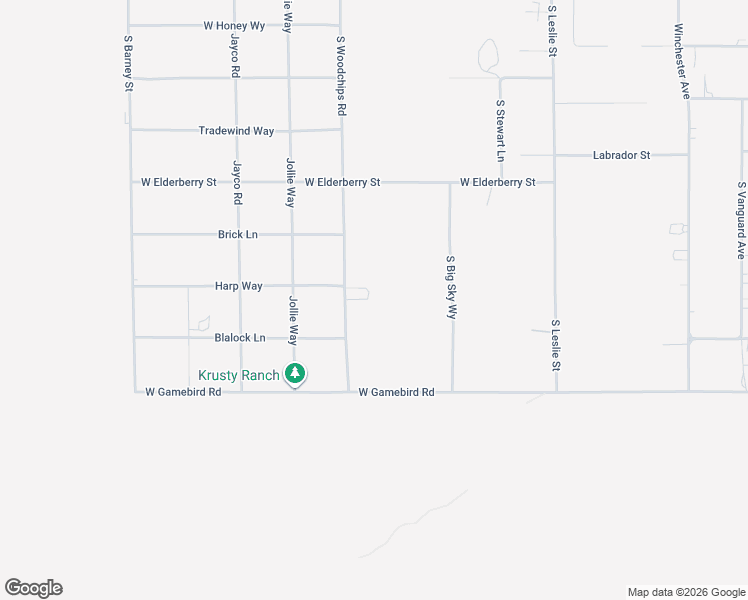 map of restaurants, bars, coffee shops, grocery stores, and more near 3851 South Woodchips Road in Pahrump