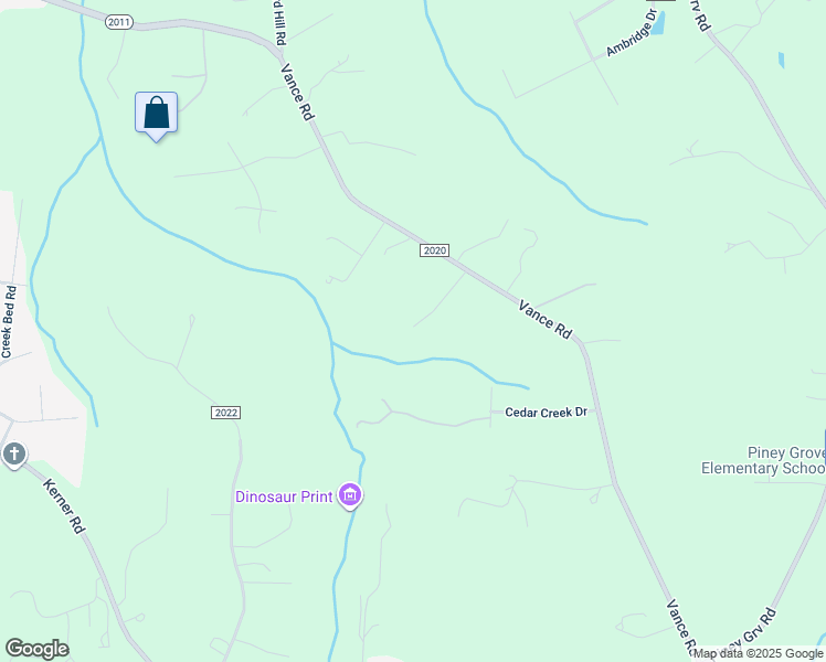 map of restaurants, bars, coffee shops, grocery stores, and more near 2855 Hendrix View Lane in Kernersville
