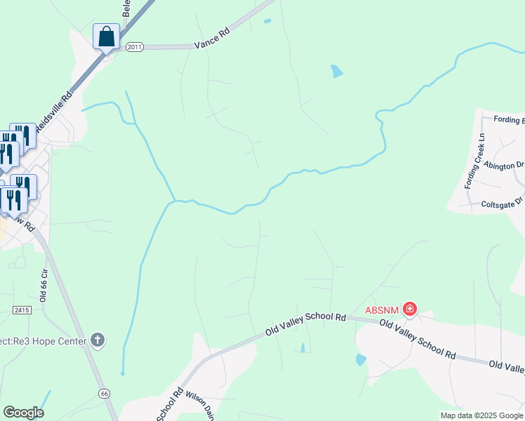 map of restaurants, bars, coffee shops, grocery stores, and more near 2591 King William Drive in Kernersville