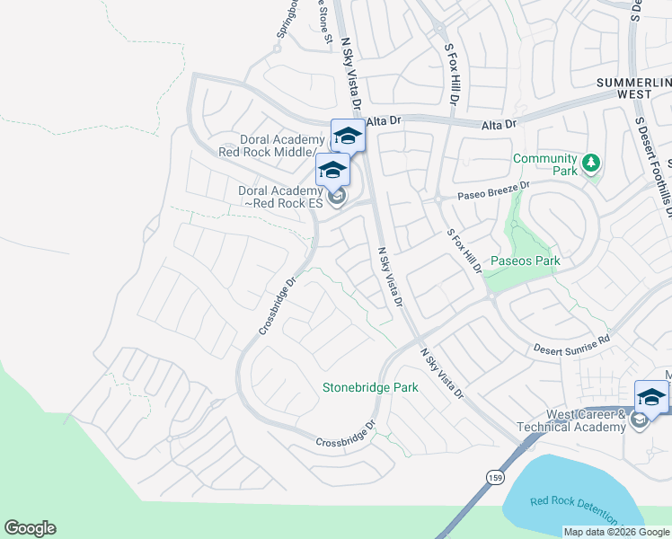 map of restaurants, bars, coffee shops, grocery stores, and more near 713 Foreign Reef Way in Las Vegas