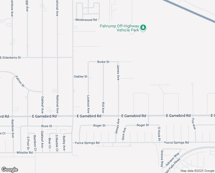 map of restaurants, bars, coffee shops, grocery stores, and more near 3771 Kid Avenue in Pahrump