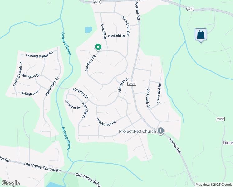map of restaurants, bars, coffee shops, grocery stores, and more near 7001 Abington Court in Kernersville