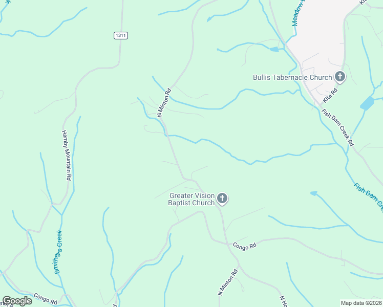 map of restaurants, bars, coffee shops, grocery stores, and more near 1542 North Minton Road in Millers Creek