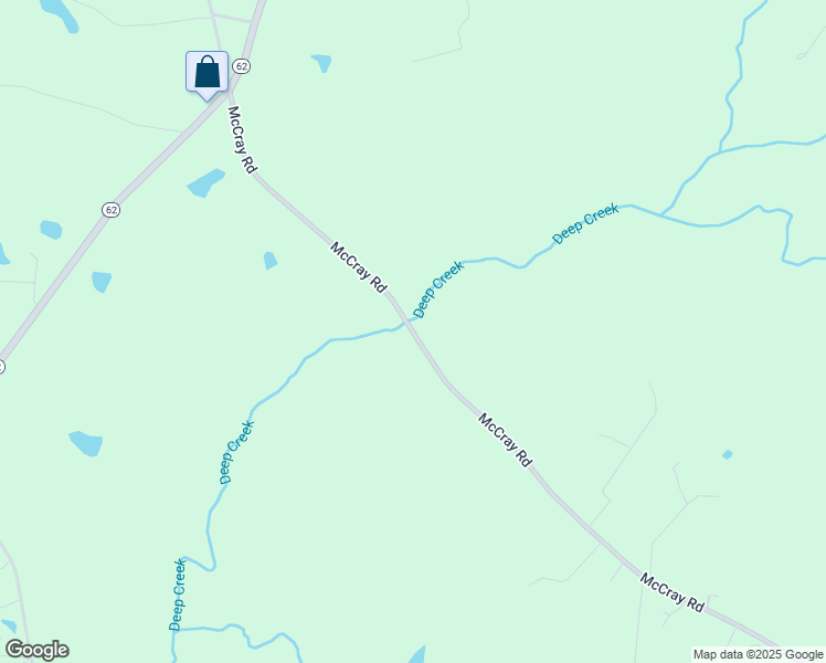 map of restaurants, bars, coffee shops, grocery stores, and more near McCray Road in Burlington